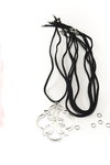 Black Suede Leather Necklace (Package.Price)