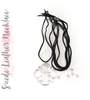 Black Suede Leather Necklace (Package.Price)