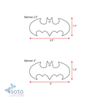 Acrylic Keychains Bat Symbol