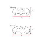 Laser Engraving Acrylic Keychains Bat Symbol