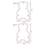 UV Printing Acrylic Keychains Bear