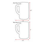 UV Printing Acrylic Keychains Beer Mug
