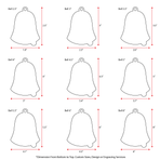 UV Printing Acrylic Christmas Ornaments Bell