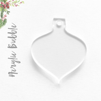 Acrylic Christmas Ornaments Large Bubble