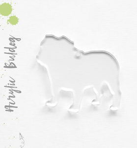 Acrylic Keychains Bulldog