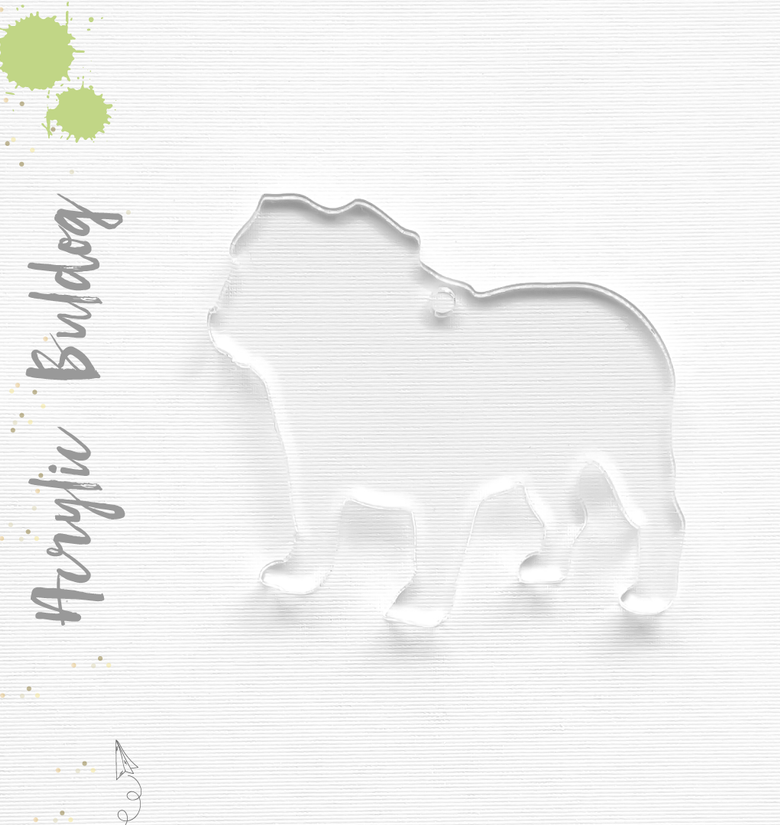 Acrylic Keychains Bulldog