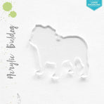 Laser Engraving Acrylic Keychains BullDog