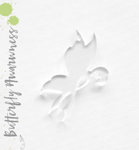 Acrylic Keychains Butterfly Awareness