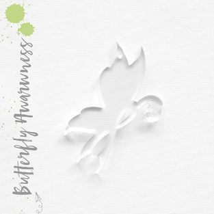 Acrylic Keychains Butterfly Awareness