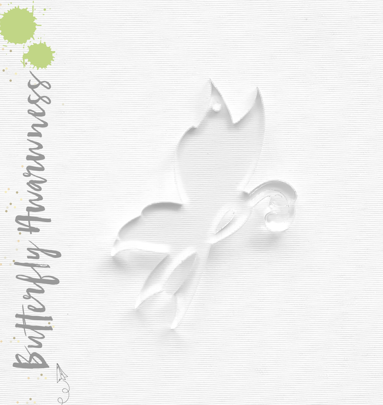 Acrylic Keychains Butterfly Awareness