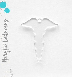 Acrylic Keychains Caduceus Symbol