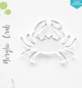 Laser Engraving Acrylic Keychains Crab