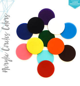 Laser Engraving Acrylic Circle Colors (Package.Price)
