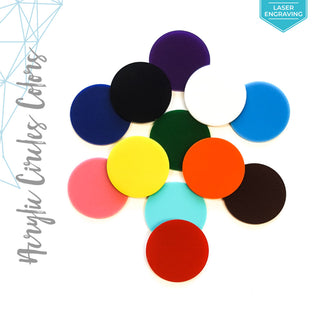 Laser Engraving Acrylic Circle Colors (Package.Price)