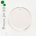 UV Printing Acrylic Circles Clear With Hole (Package.Price)