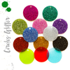 Acrylic Circle Glitter With hole (Package.Price)