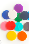 Acrylic Circle Colors With Hole (Package.Price)