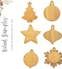 Wood Christmas Ornaments Samples (Package 24 Units)