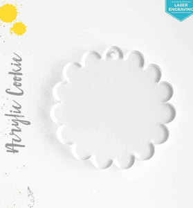 Laser Engraving Acrylic Keychains Cookie