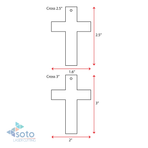 Acrylic Keychains Cross