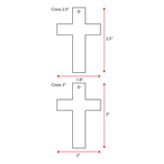UV Printing Acrylic Keychains Cross