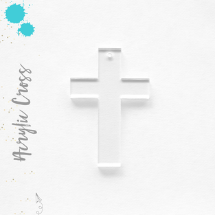 Acrylic Keychains Cross