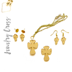 Acrylic Jewelry Cross Rounded