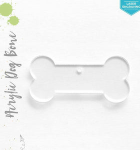 Laser Engraving Acrylic Keychains Dog Bone
