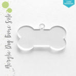 Laser Engraving Acrylic Keychains Dog Bone Soto