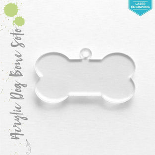 Laser Engraving Acrylic Keychains Dog Bone Soto