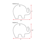 UV Printing Acrylic Keychains Elephant