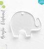 Laser Engraving Acrylic Keychains Elephant