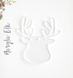Acrylic Christmas Ornaments Large Elk