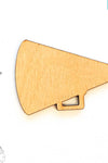 Laser Engraving Wood Keychain Megaphone (Package.Price)