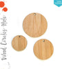 Laser Engraving Wood Circles With Hole 3/16" Thick (Package.Price)