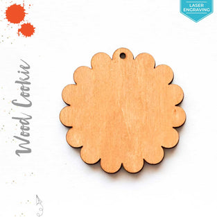 Laser Engraving Wood Keychain Cookie (Package.Price)