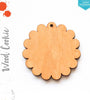 Laser Engraving Wood Keychain Cookie (Package.Price)
