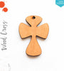 Laser Engraving Wood Keychain Cross (Package.Price)