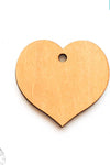 Laser Engraving Wood Keychain Hearts Center Hole (Package.Price)