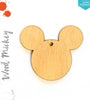 Laser Engraving Wood Keychain Mouse Head (Package.Price)
