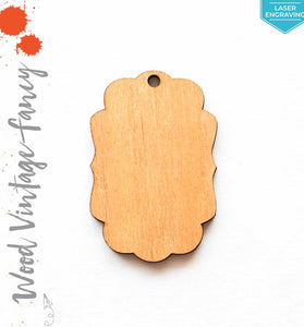 Laser Engraving Wood Keychain Vintage Fancy (Package.Price)