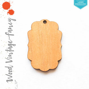 Laser Engraving Wood Keychain Vintage Fancy (Package.Price)