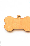 Laser Engraving Wood Keychain Dog Bone Soto (Package.Price)