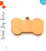 Laser Engraving Wood Keychain Dog Bone Soto (Package.Price)