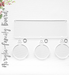 Acrylic Christmas Family Boards ( Pack x 3 Units )