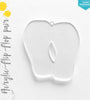 Laser Engraving Acrylic Keychains Flip Flop Pair