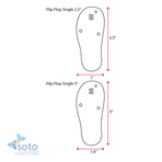 Acrylic Keychains Flip Flop