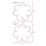 Laser Engraving Acrylic Keychains Flower