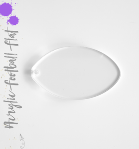 Acrylic Keychains Football Flat