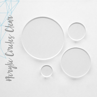 Acrylic Circles Clear 3/16" 1/4" 3/8" Thick (Package.Price)